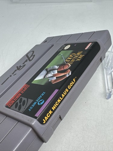 JACK NICKLAUS SIGNED AUTOGRAPHED Super NINTENDO VIDEO GAME BECKETT LOA SNES - Picture 6 of 6