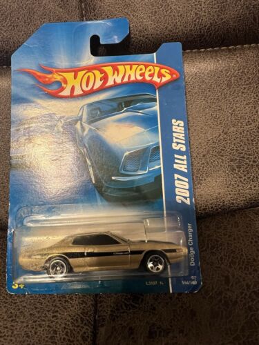 2007 Hot Wheels #154 All Stars DODGE CHARGER Gold Variant w/Chrome 5 Spoke Wheel