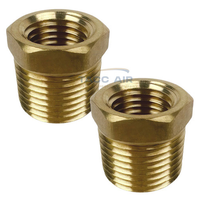#ad 2PC 3 8quot; Male x 1 4quot; Female Hex Reducer Bushing Adapter Pipe Reducing Fitting $8.95