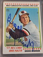1978 Topps RB BROOKS ROBINSON In-Person Signed Autographed AUTO