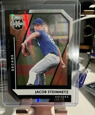 2021 Panini Elite Extra Edition - Jacob Steinmetz #103 Decade Die-Cut /203 (RC)