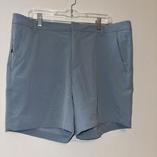 All In Motion Men's 7" Golf Shorts UPF 50 Moisture Wicking Size 38 Light Blue