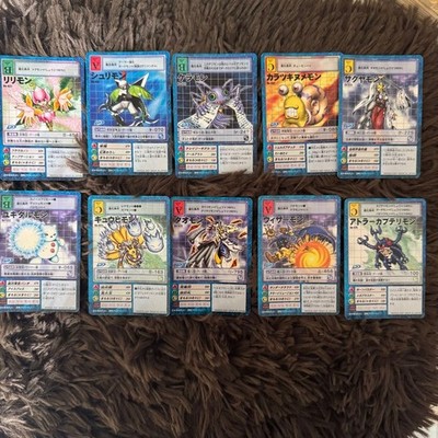 Digimon Card Game Bx Series 2001 Bandai Vintage Japanese Card Lot 10 Old Back