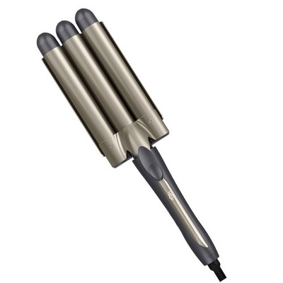Infiniti Pro 1'' Ceramic & Tourmaline Triple Barrel Curling Iron, Gray