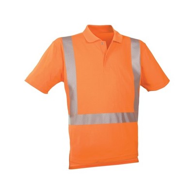 WATEX Warn-Polo-Shirt leuchtorange Gr. XL