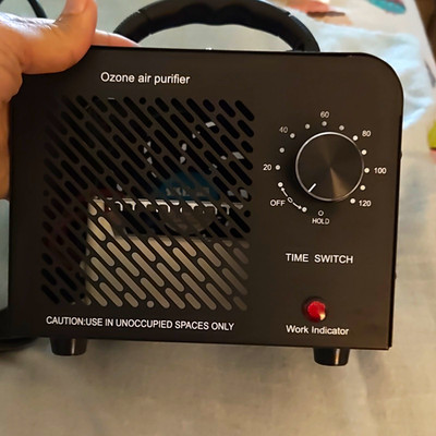 CQ-48g Portable Ozone Air Purifier Generator Black 55W 110V 120min Timer