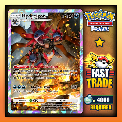 Pokemon TCG Pocket - Hydreigon - 1 Star Trade - Karte - Englisch - Schnell  