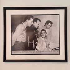 Million Dollar Quartet Elvis Presley Johnny Cash Perkins Lee Lewis Poster Framed