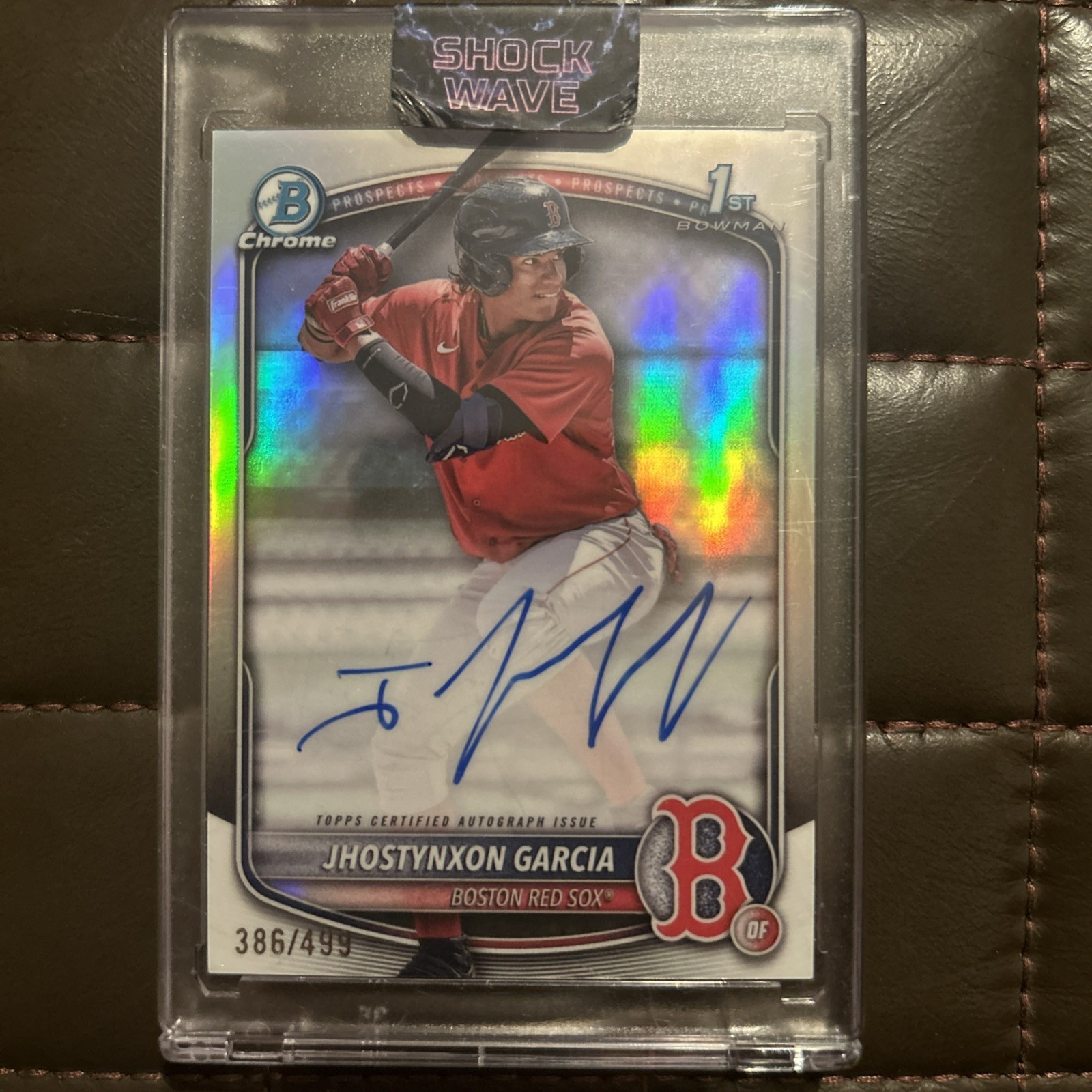 2025 Bowman Jhostynxon Garcia Chrome Auto Refractor 1st #386/499