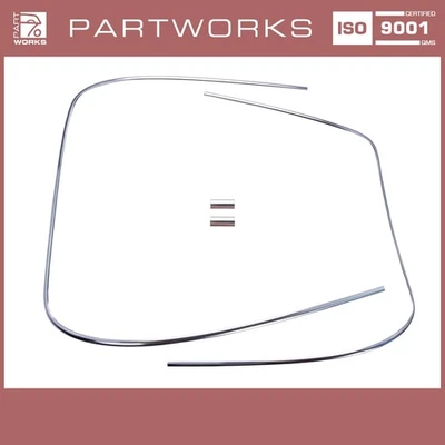 Zierrahmen Frontscheibe für PORSCHE 911 F/G SC 912 930 bis -'79 CHROM SET - Bild 1 von 4