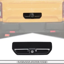 For 21-2024 Ford Bronco Sport Gloss Black Tailgate Door Handles Cover Trim Bezel