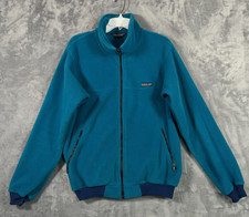 Vintage Patagonia Fleece Jacket Mens Large Made In USA Blue Full Zip 90s VTG