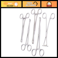 5-Piece Body Piercing Kit - Stainless Steel Tools, Penington Forceps More