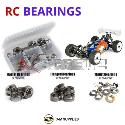 RCScrewZ Metal Shielded Bearings tek024b for Tekno EB48 2.1 1/8 (TKR9003) | KIT