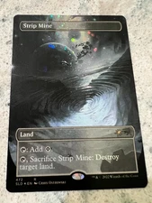 Strip Mine (Borderless) (Galaxy Foil) Secret Lair Drop Foil - MTG - NM