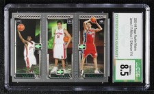 2003-04 Topps Rookie Matrix LeBron James Darko Milicic Chris Kaman CSG 8.5 RC