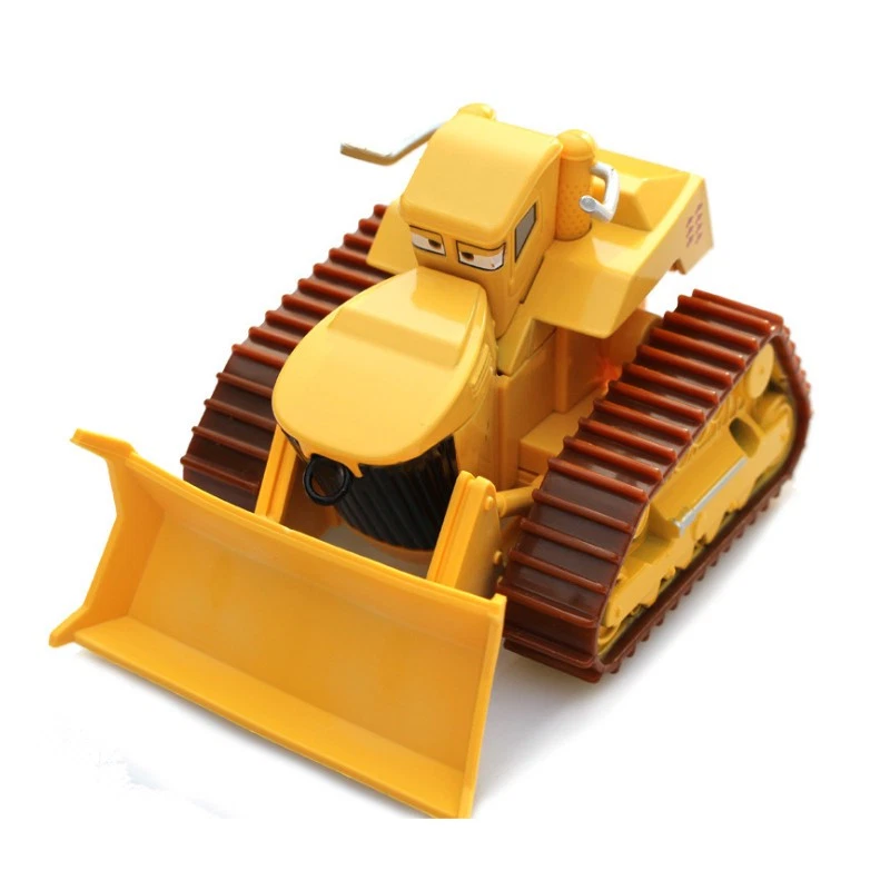 Disney Pixar Cars 2 3 Lightning Mcqueen Deluxe Frank Trattore Bulldozer Modello - Immagine 4 di 4