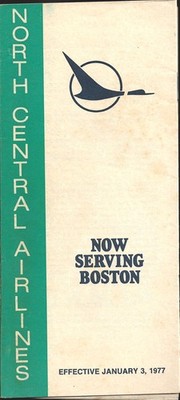 North Central Airlines system timetable 1/3/77 [6011]