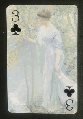 Masterpiece Bridge Size Playing Card Water's Edge 3 Clubs