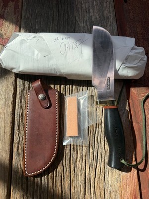 Randall Model Chef s Knife New in Paper Black Micarta Stainless Steel Lanyard
