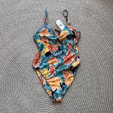 Volcom Take it Easy One Piece Swimsuit Sz Med...