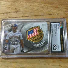 Topps 2020 Ken Griffey Jr. Global Game Medallion Gold /50 CSG 8.5 #GGM-KG