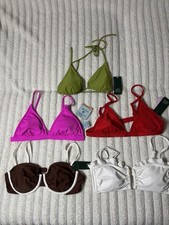 Lot of 5 Women's Target Swim Tops Size Medium. Brand New