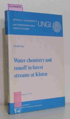 Water chemistry and runoff in forest streams at Kloten