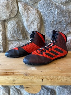 Adidas Mat Wizard 4 Wrestling Shoe - Red/Black Mens Size 10 - NICE CONDITION