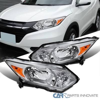 Headlights Fits 2016-2018 Honda HRV HR-V Clear Lamps Left+Right Pair 16-18