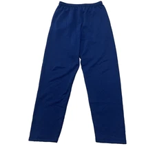 Vintage Y2k Hanes Sweatpants Men's Large Blue Joggers 90s Sports Casual Comfy