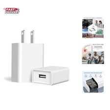 5V 2A Charger Power Adapter for iPhone, iPad, Samsung, Android, Kindle, Fast ...