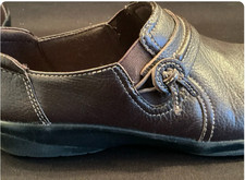 Clarks Womens Cheyn Madi Loafer Size 7 Brown Leather Ultimate Comfy Slip On Shoe