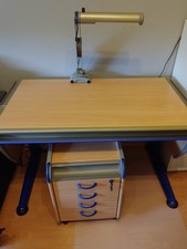 Moll Schreibtisch für Kinder, Höhenverstellbar, mit Rollcontainer