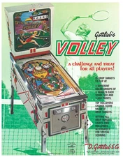 Volley Gottlieb Pinball Flyer / Brochure / Ad /