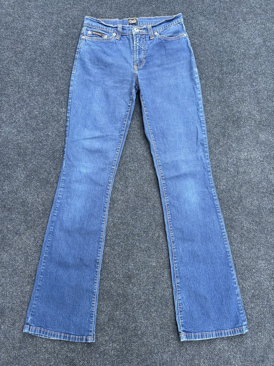 Vintage D&G Dolce & Gabbana Blue Jeans Big Logo Y2K Size 28 x 32