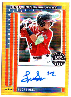 4/10 Panini 2026 Prizm USA Stars Stripes Lucas Diaz Gold Prizm Auto Signed NTSLD
