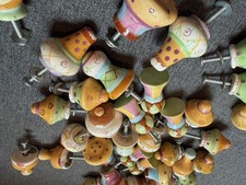 Handmade Ceramic Cabinet Knobs, Vintage Drawer Pulls , Fun Colors