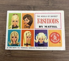 Mattel The World Of Barbie Fashions 1966 USA Vintage Booklet MCM Francie Skipper