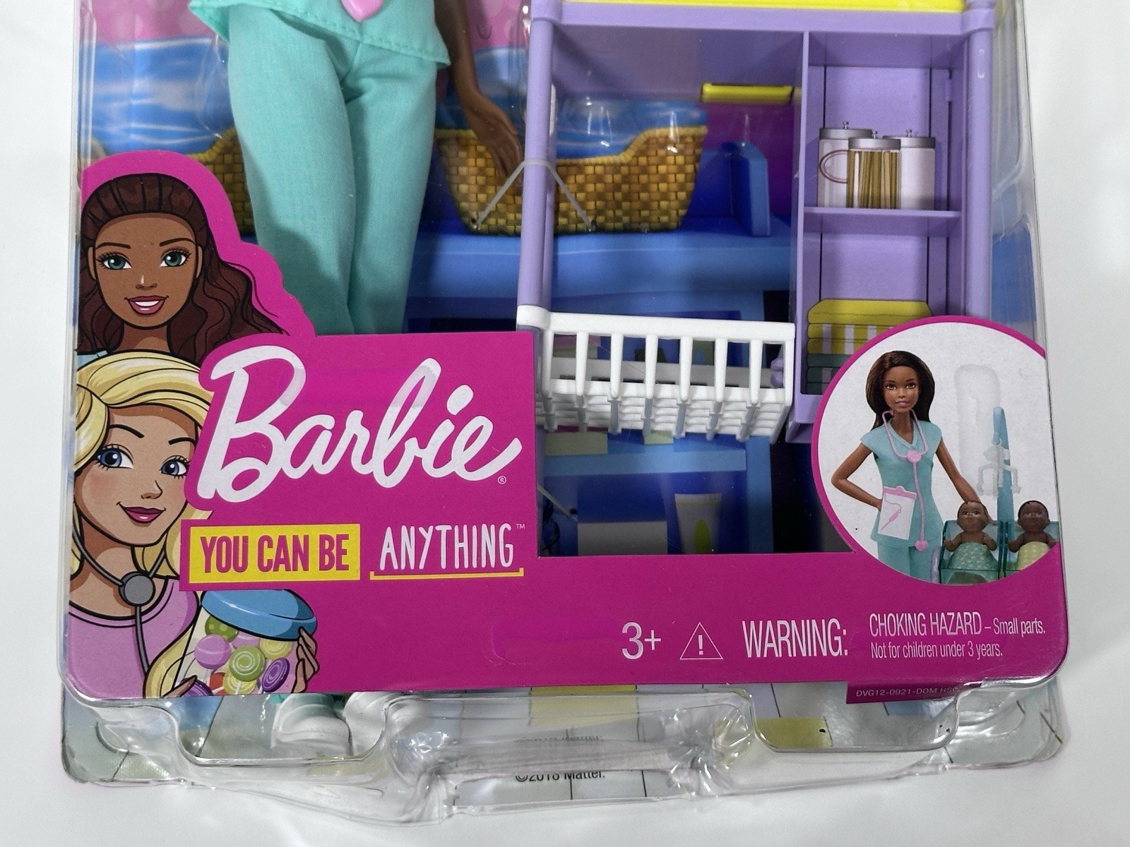 Barbie Pediatric Doll  (2019) - Brown Hair Baby Doctor Play-
