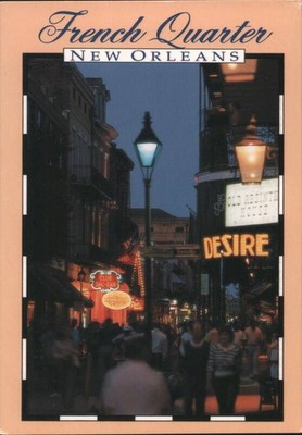 Bourbon Street Night,French Quarter,New Orleans,LA Orleans County Postcard