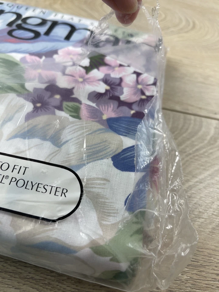 Springmaid Queen Sábana Plana Mágica Sinfonía Flores Polialgodón Lote de 2 Ropa de Cama Foto 4 de 4