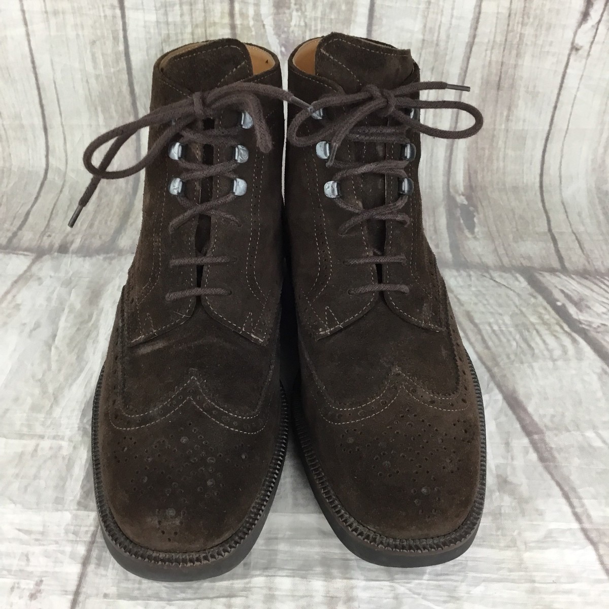 MICHAEL TOSCHI CIS Equipped dress Black Leather Lace up Chukka Boots Mens Size 9 michael toschi products for sale | eBay main image 4