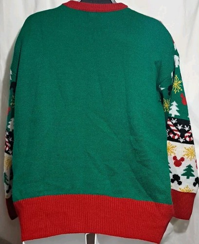 Disney Lefties Mickey Mouse Ugly Christmas Sweater Size Large - Picture 8 of 8