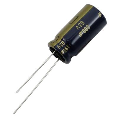 10x Elko Kondensator Radial 390µF 63V 105°C 12,5x25mm EEUFC1J391 390uF