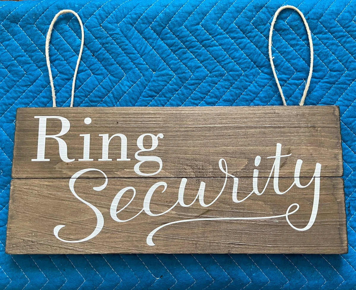 Ring security store sign ebay