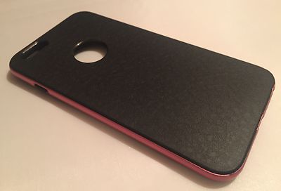 Apple iPhone 6 Plus Backcover Case Schwarz & Pink Aluminium Bumper Schutz
