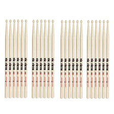 12 Pairs Vic Firth 2B Wood Tip American Classic Hickory Drumsticks Brick