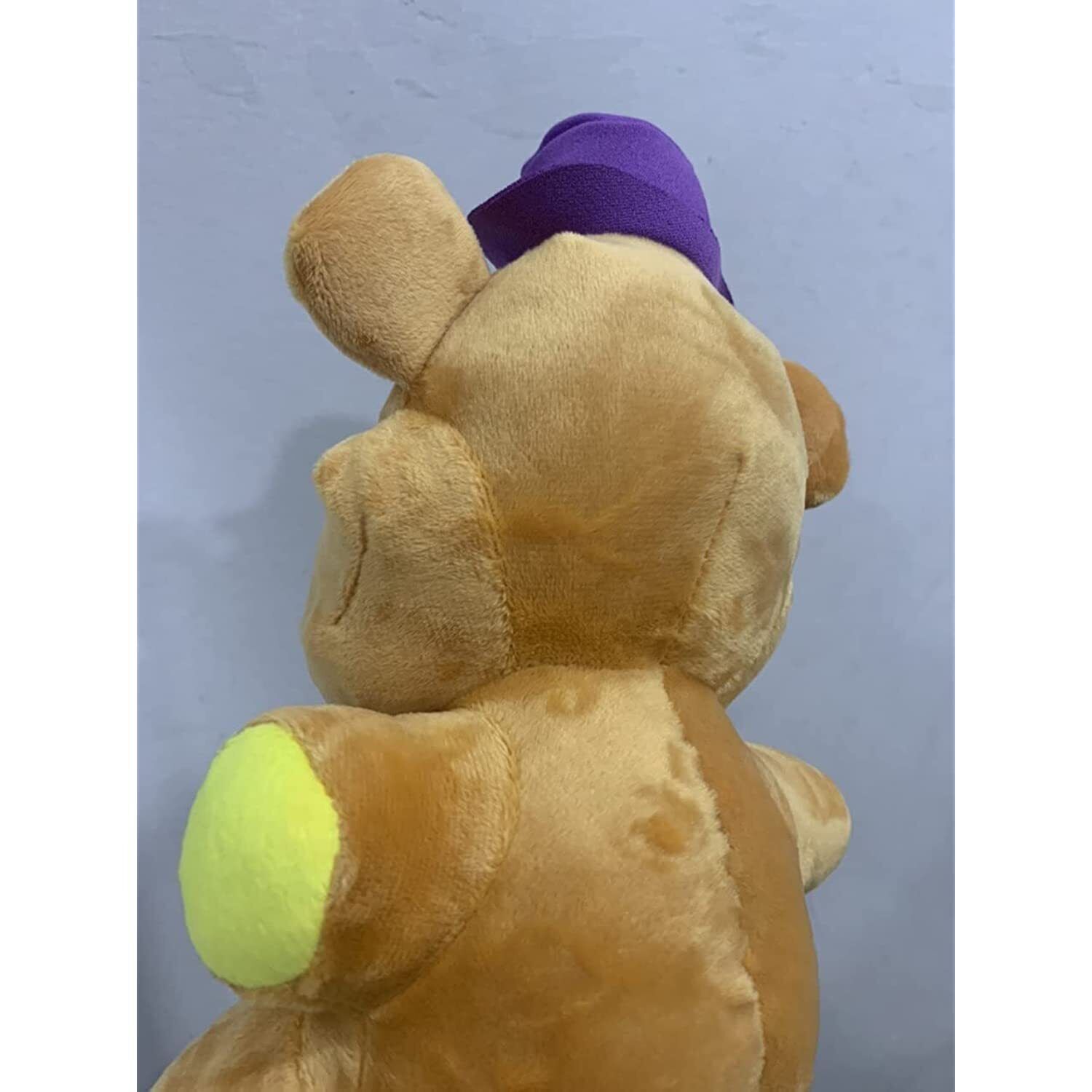  10in Purple Hat Golden Freddy Plushie - Soft Stuffed