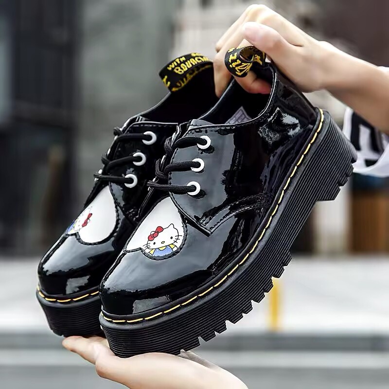 Dr. Martens x Hello Kitty 1461 Women's Platform Shoes Size 7